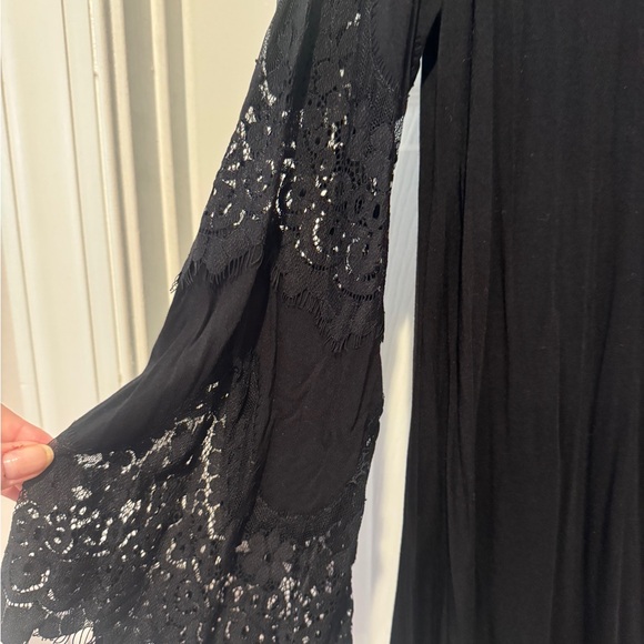 Lane Bryant Black Dress with Lace Accents - Picture 2 of 3